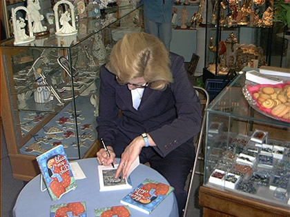 Julie at book signing